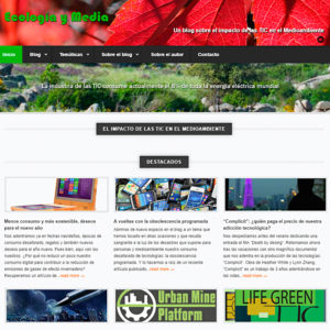 Ecología y Media Diseño web FabricaNet