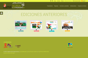 Congreso Soria Gastronomica web de FabricaNet