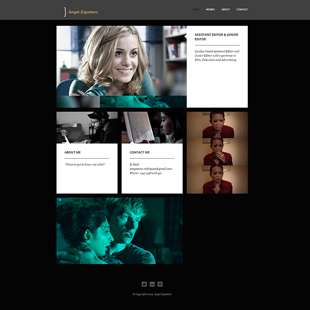 Desarrollo web para empresa de audiovisuales | Ángel Zapatero