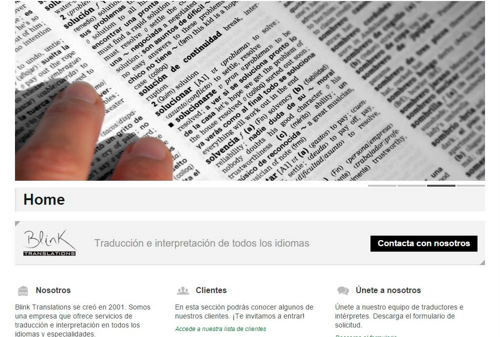 Web Multilenguaje |Blink Translations