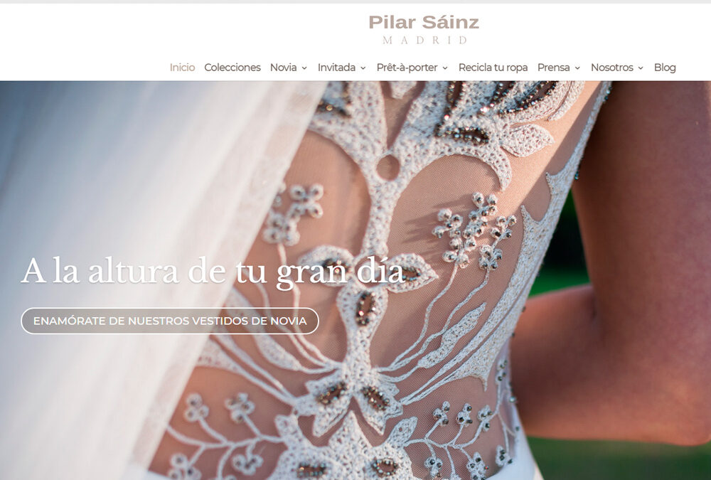 Pilar Sáinz, vestidos de novia, tienda online