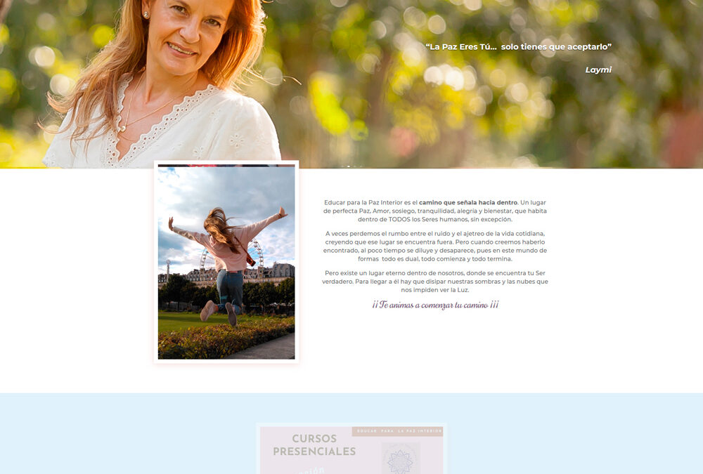 Educar para la paz interior, talleres y cursos, e-commerce